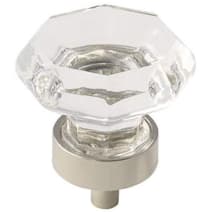 Clear Glass / Polished Nickel