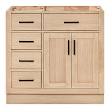 Oak / Matte Black Hardware