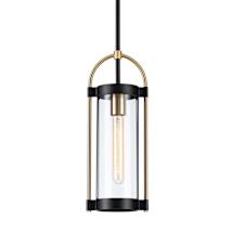 Black / Brushed Brass / Clear