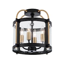 Black / Brushed Brass / Clear