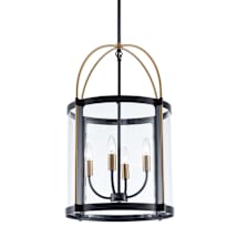 Black / Brushed Brass / Clear