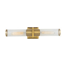 Brushed Brass / Ribbed Clear