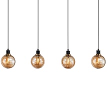 Black / Brushed Brass / Amber