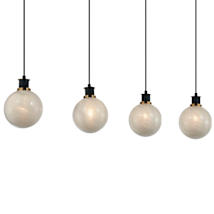 Black / Brushed Brass / Clear