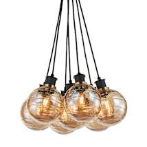 Black / Brushed Brass / Amber
