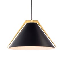 Black / Brushed Brass