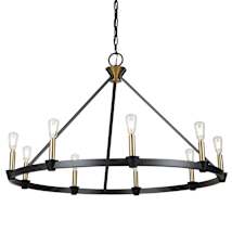 Black / Brushed Brass