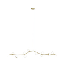 Brushed Brass / Clear Glass