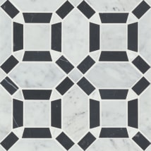 White Carrara / Nero Marquina