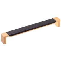 Brushed Golden Brass With Black Wood