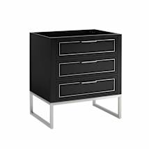 Midnight Black / Brushed Nickel Hardware