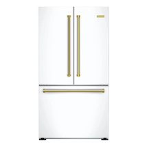 Matte White / Brushed Brass