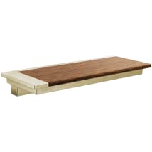 Brilliance Polished Nickel / Teak Wood