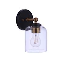 Flat Black / Satin Brass