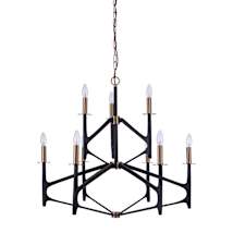 Flat Black / Satin Brass