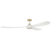White/Satin Brass