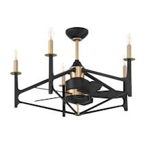 Flat Black / Satin Brass