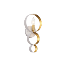 Matte White / Antique Gold