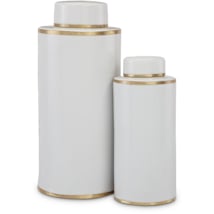 White / Antique Brass