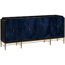 Dark Sapphire / Caviar Black / Antique Brass