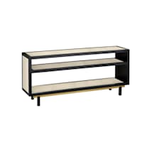 Ivory / Black / Brushed Brass / Clear