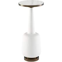 White Gesso / Antique Brass