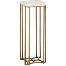White / Antique Brass