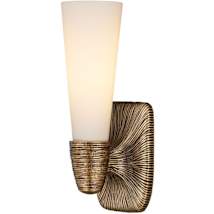 Opaque White / Antique Brass
