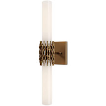 Opaque White / Antique Brass