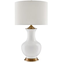 White and Antique Brass