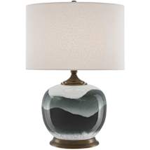 White / Green / Antique Brass
