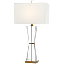 Clear / Antique Brass