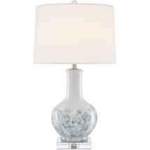 White / Blue / Clear / Polished Nickel