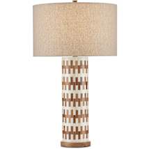 White / Natural / Antique Brass