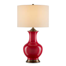 Red / Antique Brass