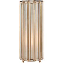 White / Antique Brass