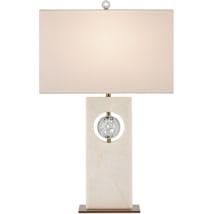 White / Clear / Antique Brass