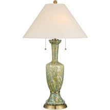 Green / Beige / Antique Brass