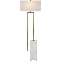 White / Antique Brass