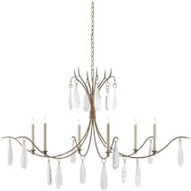 Rustic Gold / Faux Rock Crystal