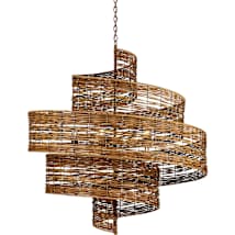 Khaki / Natural Rattan