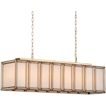 White / Antique Brass