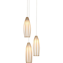 White / Antique Brass