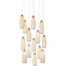 White / Antique Brass