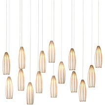 White / Antique Brass