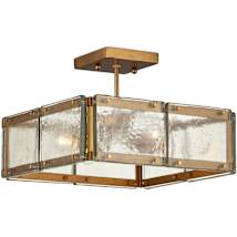 Clear / Antique Brass