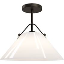 Opaque White / Oil Rubbed Bronze