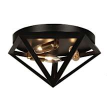 Matte Black / Antique Brass