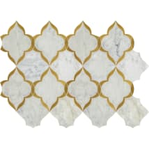 Carrara White / Brass