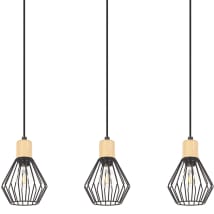 Structured Black / Natural Wood